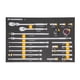thumbnail image 1 of Juego de herramientas GEARWRENCH 21 piezas 3/8 90T Ratchet & Drive, 1 of 6
