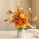 thumbnail image 2 of Beautiful Artificial Chrysanthemum Bouquet with Eucalyptus Leaves - Perfect for Home Decor, Weddings, and Holidays!, 2 of 4