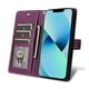 thumbnail image 5 of FOXDOCK Funda tipo Cartera para iPhone 15 Plus – Cubierta de Cuero PU con Múltiples Ranuras, Bolsillo para Efectivo y Correa de Muñeca, 5 of 6