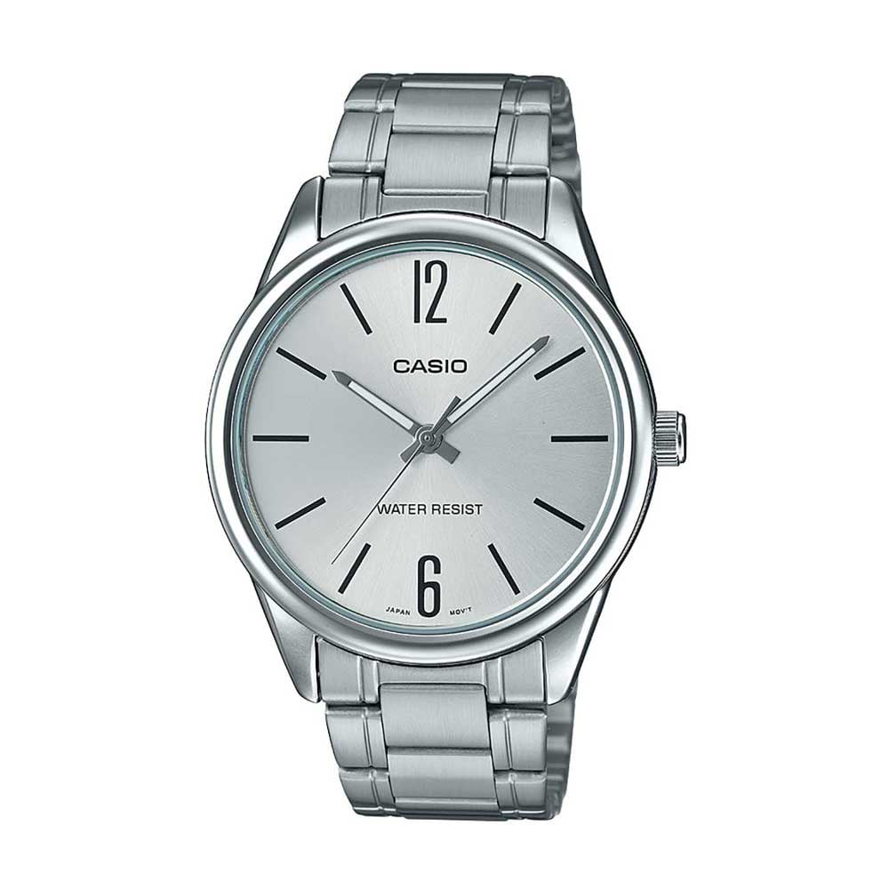 Reloj Analogo Plateado Casio Mtp-v005d-7b