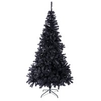 Árbol De Navidad Sunnyglade Pvc Negro 7.5 Pies 1400 Puntas