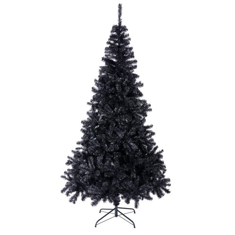 Árbol De Navidad Sunnyglade Pvc Negro 7.5 Pies 1400 Puntas