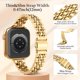 thumbnail image 4 of Correa de Metal Compatible con Apple Watch TiMOVO 46mm Dorada, 4 of 7