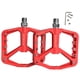 thumbnail image 4 of Pedales De Bicicleta De Monta?a MTB Bicicleta Ciclismo Pedales De Rodamiento De Plataforma Ancha Plana Rojo, 4 of 5