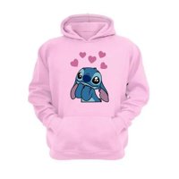 Genérico - Polerón Canguro Extraterrestre Azul Rosa Talla Xl Unisex