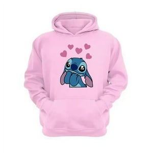 Genérico - Polerón Canguro Extraterrestre Azul Rosa Talla Xs Unisex
