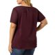 thumbnail image 3 of Agnes Orinda Blusas de Verano de Manga Corta con Panel de Encaje de Lunares para Mujer de Talla Grande 1X Burdeos, 3 of 8