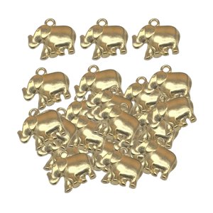 Magideal - 50X Colgantes De Aleación Para Hacer Hallazgos De Joyería Diy, Suministros De Abalorios Colgantes De 1,85 Cm X 1,9 Cm, Abalorios De Para , Dorado