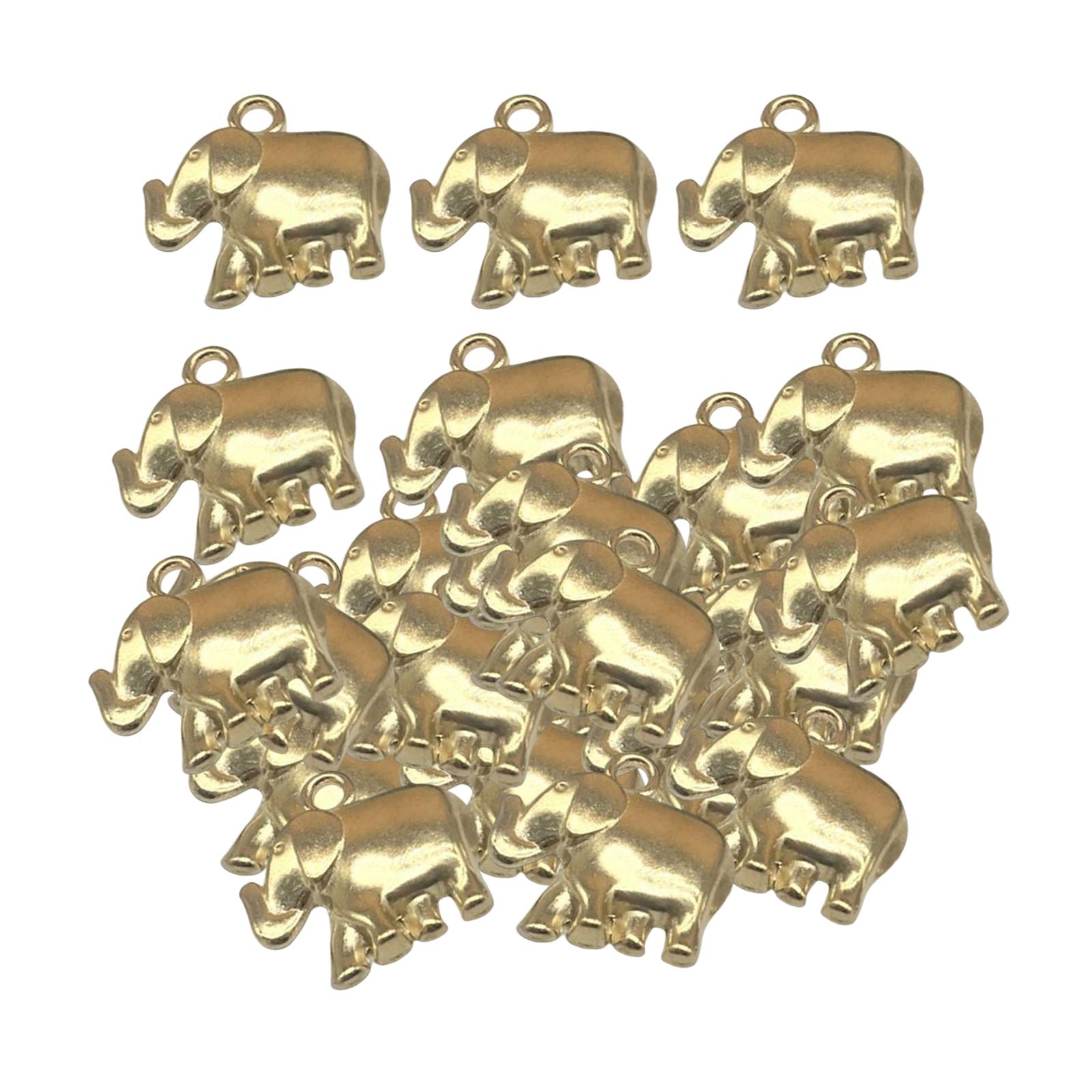 Magideal - 50X Colgantes De Aleación Para Hacer Hallazgos De Joyería Diy, Suministros De Abalorios Colgantes De 1,85 Cm X 1,9 Cm, Abalorios De Para , Dorado
