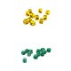 thumbnail image 2 of Paquete De 100 Dados De Seis Caras D6 Para Juegos De Mazmorras Y Dragones Amarillo + Verde, 2 of 2
