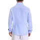 thumbnail image 3 of INSPIRE CHIC Camisa de Hombre Seersucker a Rayas de Manga Larga con Botones Texturizados XL Azul, 3 of 5