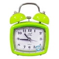 Reloj Despertador Antiguo Metálico De Campana Rectangular V