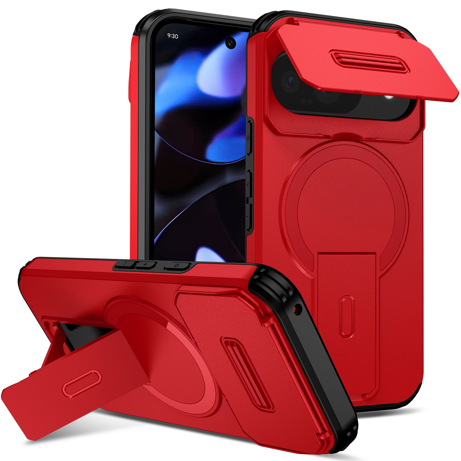 Funda Foxdock Para Google Pixel 9 – Magnética Antigolpes Con Soporte Y Protección Doble