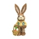thumbnail image 3 of Estatuilla De Conejo De Paja, Estatua De Conejito, Escultura De Pascua Para Decoración De Mesa, Ropa Amarilla Para Niño, 3 of 5