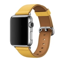 Genérico - Correa Cuero Compatible Iwatch Apple Watch 38/40/41Mm Mostaza