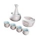 thumbnail image 3 of Juego De Sake De Cerámica Con Recipiente Para Calentar Y Calentador, Tradicional Para Regalar En Fiestas De Té, Color Blanco, 3 of 5