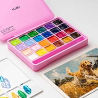 Set Himi Gouache 24 Colores / 30Gr Incluye Pinceles Rosado