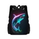 thumbnail image 1 of Mochila 3D Shark Print Children's School Bag Cartoon Animal Print Boys and Girls School Bag Lightweight Children's Backpack, 1 of 3