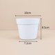 thumbnail image 1 of Xiao Hua 30 macetas de plástico blanco de 3,35 × 3,94 pulgadas, macetas reutilizables para vivero, macetas decorativas para el alféizar de la ventana, artículos de jardinería (bandeja no incluida)., 1 of 3