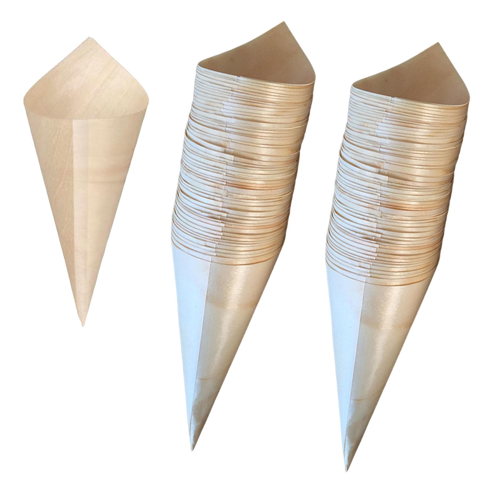 Bothyi - 100 Piezas De Conos De Comida Desechables Para Helados Para Catering, Eventos Y Fiestas