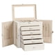 thumbnail image 1 of Joyero Organizador De 6 Niveles Color Blanco Perla, 1 of 7
