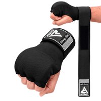 Guantes Rapidos Con Vendas Rdx - Wraps Hand Inner Negros Hyp-Is2B - Talla S