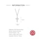 thumbnail image 2 of Collar HESHPAWS Cruz S925 Plata con Piedra de Nacimiento Rosa Mujer, 2 of 3