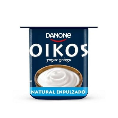 Yoghurt Griego Sabor Natural Endulzado Pote 110 G Oikos