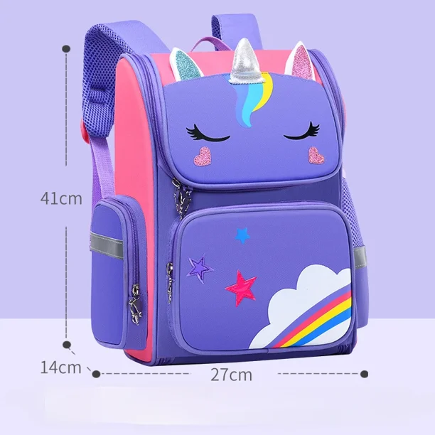 Kawaii Children's Space Backpack Primary and Secondary School Preschool Children Backpack for Girls Cute Waterproof Little Class