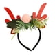 thumbnail image 4 of Diadema Navideña, Lindo Disfraz, Aro Para El Cabello Para Adultos, Juego De Rol, Regalo Ideal, Astas Rojas, 4 of 5