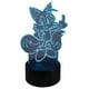 thumbnail image 2 of Lampara Ilusion 3D Tails de 7 colores, Base touch, 2 of 6