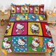thumbnail image 2 of Hello Kitty Bedding Set for Girls Kids Teen Tween Ultra Soft Microfiber Comforter Set Twin Size with 3-Pieces Comforters Bed Sets Bedroom Decor Bed Sheets, 2 of 5