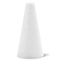 Cono De Espuma Para Manualidades Floracraft Craftfom, Paquete De 48 Unidades, 6 X 7 Cm, Color Blanco