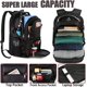 thumbnail image 2 of Mochila YOREPEK Travel 50L con puerto de carga USB para portátil de 17 pulgadas, 2 of 9