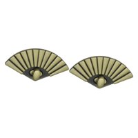 Bothyi - 2 Cierres Giratorios Para Bolsos De Cuero, Manualidades, Color Verde Antiguo.