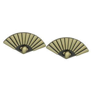 Bothyi - 2 Cierres Giratorios Para Bolsos De Cuero, Manualidades, Color Verde Antiguo.