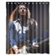 thumbnail image 1 of Cortina de ducha John Frusciante, juego de cortinas de baño con ganchos, tamaño 60 x 72 pulgadas, 1 of 3