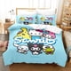 thumbnail image 1 of Cute and Soft Home Textile Polyester 3D Digital Printing Children's Gift Bedspread Pillowcase Bedroom Set Bed Sheets, 1 of 5