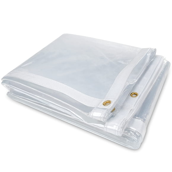 Lona Likeem, de 183 x 244 cm, impermeable, PVC, transparente, 24 mm