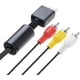 thumbnail image 2 of Cable RCA de audio y vídeo - Cable AV para conexión de accesorios de componentes de consola de juegos para PS1, PS2, PS3 y Playstation, 1,8 m, 2 of 6