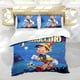thumbnail image 5 of Las Aventuras de Pinocho Conjunto de sábanas temático, trío de piezas, cómodo y amigable con la piel, diseño único, regalo de decoración para el hogar para familiares, amigos y fans,173cm *218cm, 5 of 6