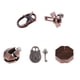thumbnail image 1 of 5 unids Chinese Lock Puzzle Metal Brain Teaser IQ Test Juguetes para Adultos Ni?os, 1 of 5