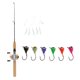 thumbnail image 4 of Combo De Ca?a Y Carrete Telescópico Para Pesca En Hielo De 75 Cm Y 6 Plantillas Para Hielo, 4 of 6