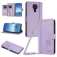 thumbnail image 1 of Funda Cartera Trébol para Xiaomi Redmi Note 9 4G con Ranuras Tarjetas y Carga Inalámbrica Morado claro, 1 of 6