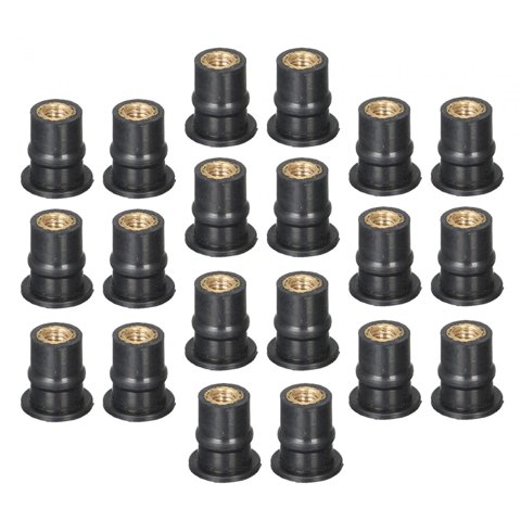 Ioensy - Sujetador De Cubiertas De Tuercas De Pozo De Caucho Duradero Métrico Universal Reemplazo 20X M5