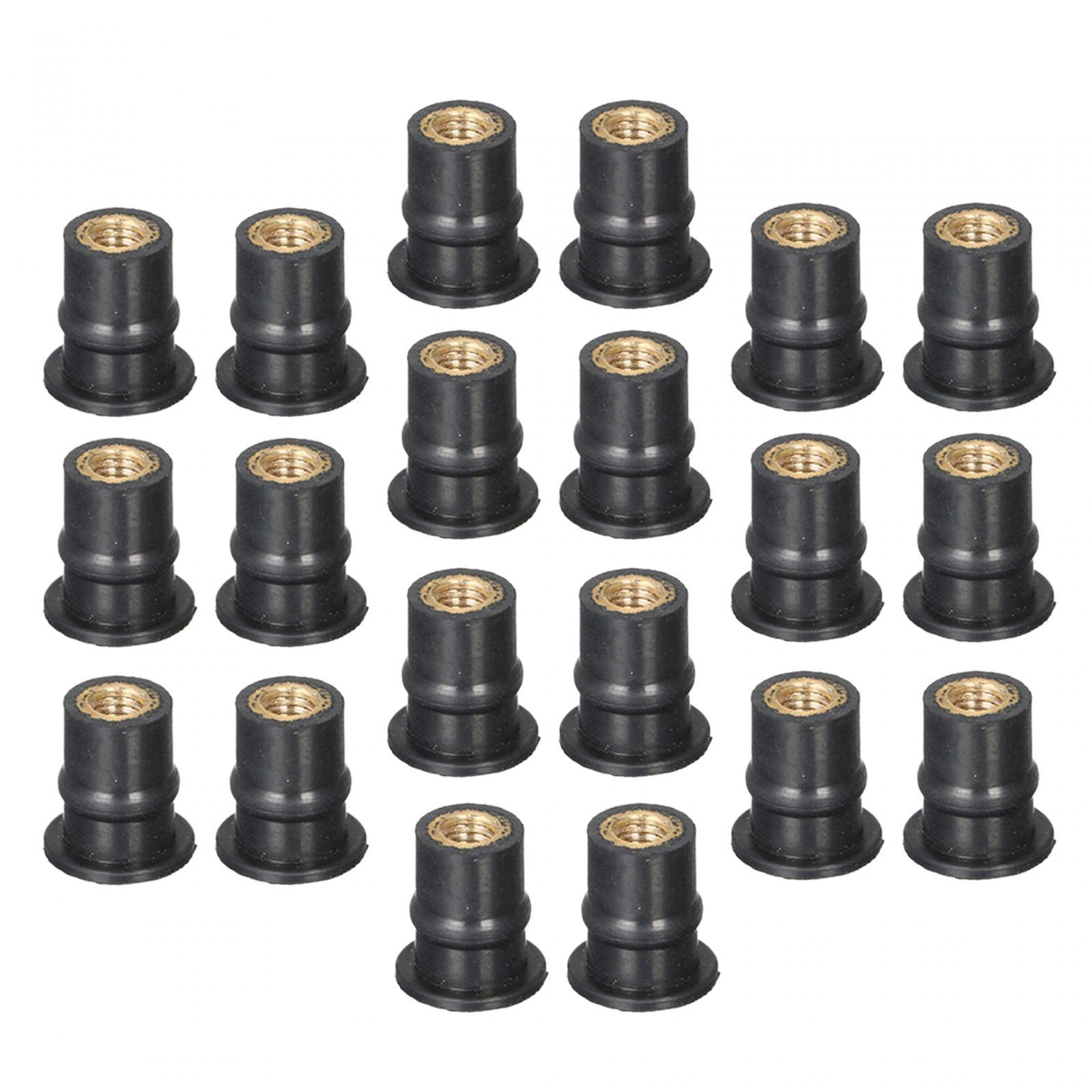 Ioensy - Sujetador De Cubiertas De Tuercas De Pozo De Caucho Duradero Métrico Universal Reemplazo 20X M5