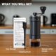 thumbnail image 5 of Molinillo de café manual CEVING Mini, 30 g, capacidad 40 ajustes, 5 of 5