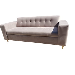 Diseños Valestrini - Sofa Dos Cuerpos Felpa Beige