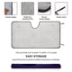 thumbnail image 2 of Auto de Carrera Parasol para Parabrisas Delantero Protector Plegable, Visera Solar para Auto Bloquea Rayos UV Mantiene tu Vehículo Fresco140cm*76cm, 2 of 6