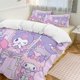 thumbnail image 1 of Kuromi Quilt Set Thicken Soft 3 Pieces Bedding Set All Season Duvet Cove with 2 Pillowcases for Adult Women Girls Teens Home Room Decor, 1 of 5